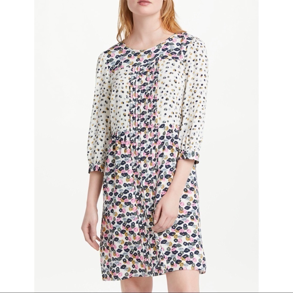 Boden Hotchpotch Ivory Poppy Meadow Dress 2R